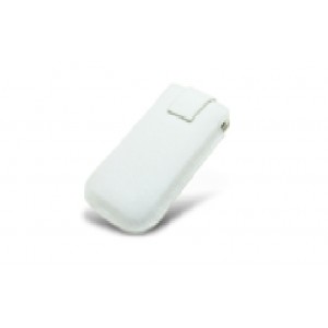 Melkco Leather Case for iPhone 4 Oto Holder - White